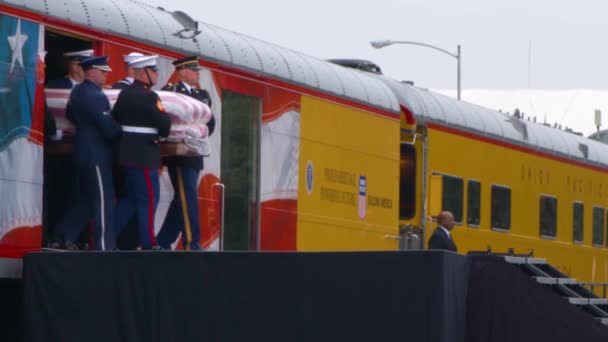 2019 Imagens Funeral Estado Para 41º Presidente George Bush Seu — Vídeo de Stock