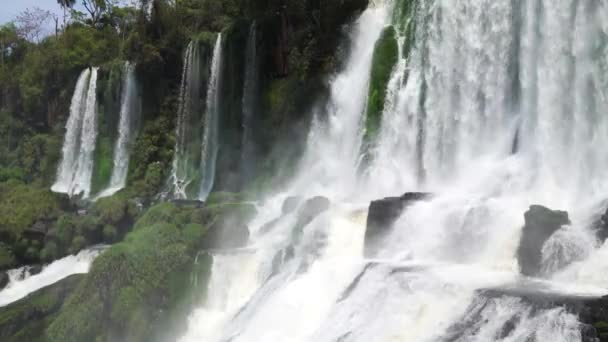 Salto Bossetti Argentina Parque Nacional Iguazu — Stock video