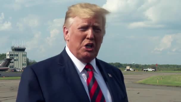 Presidente Trump Fala Sobre Envolvimento América Afeganistão 2019 — Vídeo de Stock