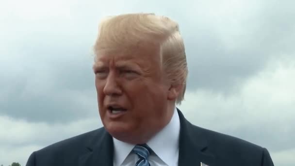 Președintele Trump Spune Alte Țări Grijă Materialele Plastice 2019 — Videoclip de stoc