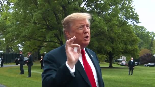 Presidente Trump Habla Protesta Del Monumento General Robert Lee 2019 — Vídeos de Stock