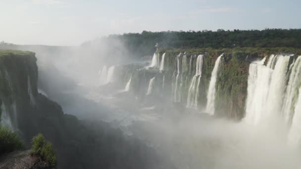 Vista Desde Garganta Del Diable Cataratas Del Iguazú — Vídeo de stock
