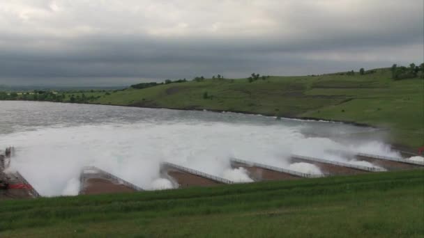 Erős Árvíz Sújtja Pierre South Dakota 2011 — Stock videók