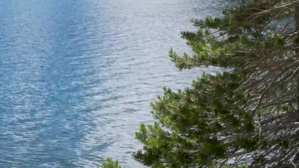 Гаряча Вода Високому Гірському Озері Сірасі — стокове відео