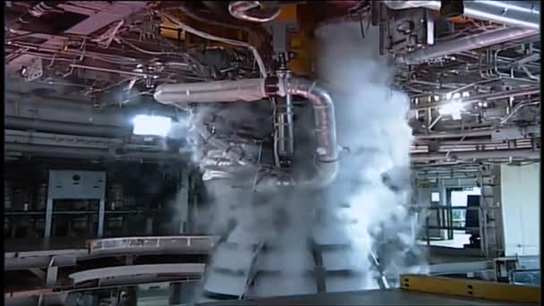 Teste Motor Fogo Quente Stennis Space Center Nasa 2016 — Vídeo de Stock