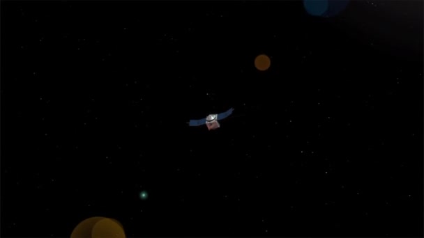 Mars Yaklaşan Meraklı Gezgin Nasa Animasyonu — Stok video