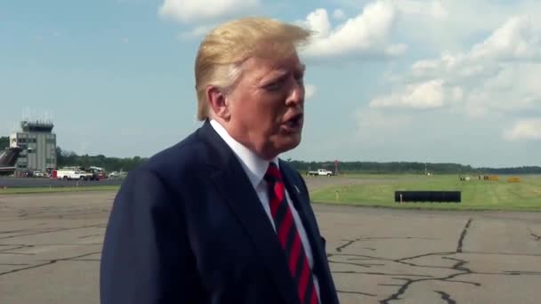Präsident Trump Spricht Über Seine Beziehung Zur Nra 2019 — Stockvideo