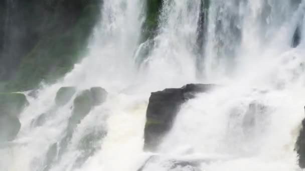 Kaskada Argentyna Parque Nacional Iguazu — Wideo stockowe