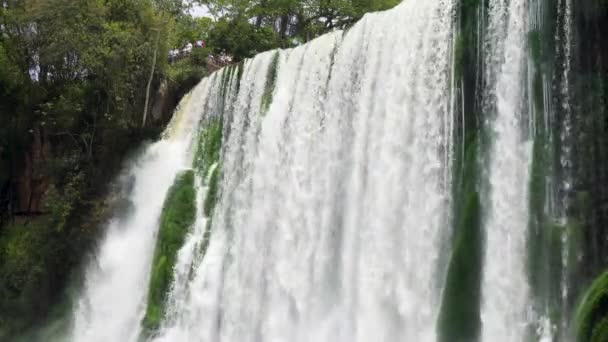 Salto Bossetti Argentinas Parque Nacional Iguazu — Stockvideo