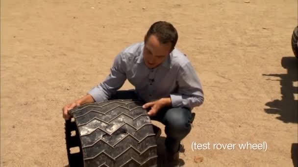 Rover Curiosity Marte Danificou Pneus Cientistas Nasa Tentam Replicar Isso — Vídeo de Stock