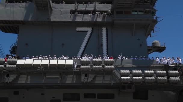 2020 Coronavirus Coronavid Fait Irruption Sur Porte Avions Uss Theodore — Video