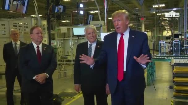 2019 Presidente Dos Eua Donald Trump Fala Imprensa Sobre Escândalo — Vídeo de Stock