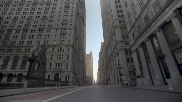 Pov Prise Vue Des Rues Vides New York Manhattan Pendant — Video