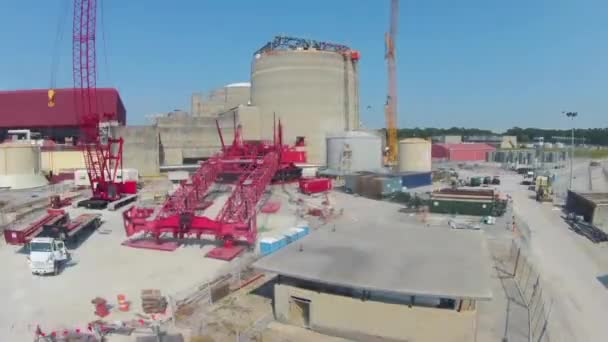 Tijdsverloop Van Bouw Van Een Kerncentrale Sequoyah Tennessee — Stockvideo