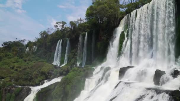 Salto Bossetti Argentina Parque Nacional Iguazu — Stock Video