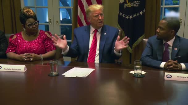 2020 Presidente Donald Trump Dice Che Solo Persone Sono Malate — Video Stock