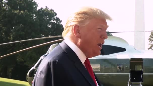 Prezydent Trump Mówi Nie Lubi Żadnej Grupy Nienawiści 2019 — Wideo stockowe