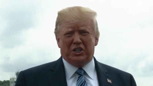 Prezydent Trump Mówi Opóźnia Cła Chiny Sezon Świąteczny 2019 — Wideo stockowe