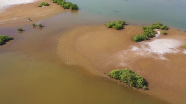 2020 Dobré Letecké Pohledy Pobřežní Region Západní Africe Blízkosti Banjul — Stock video