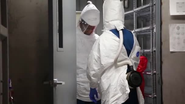 2020 Sistema Descontaminación Cuidados Críticos Battelle Ccds Prueba Para Descontaminar — Vídeo de stock