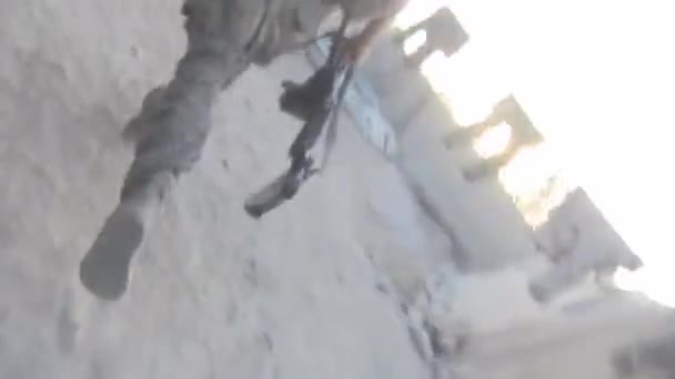 Filmato Imboscata Uno Scontro Fuoco Tra Ribelli Talebani Soldati Statunitensi — Video Stock