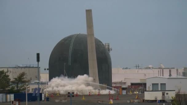 Jaderná Elektrárna Hanford Byla Zbourána Roce 2011 — Stock video