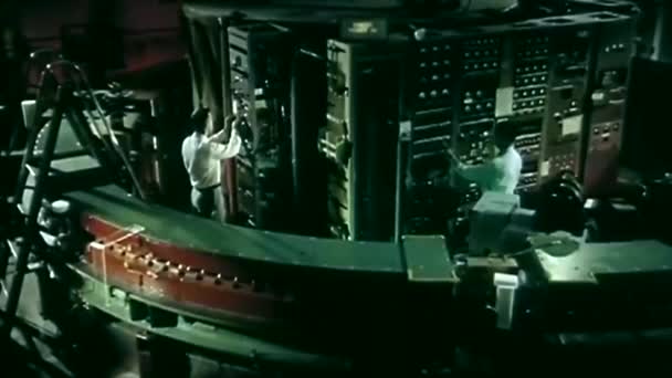 Submarinos Movidos Atômica São Inventados Década 1950 — Vídeo de Stock