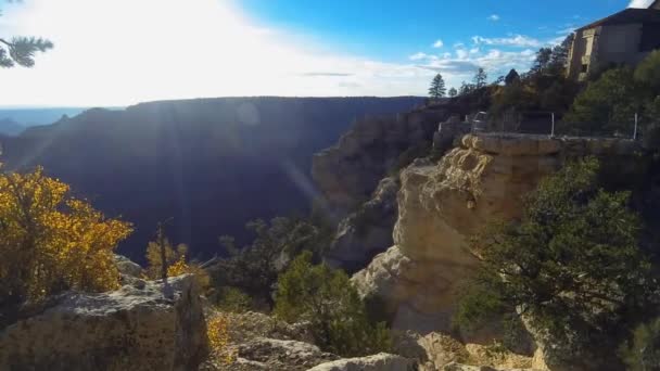 Tijdsverloop Beelden Van Grand Canyon Van North Rim — Stockvideo