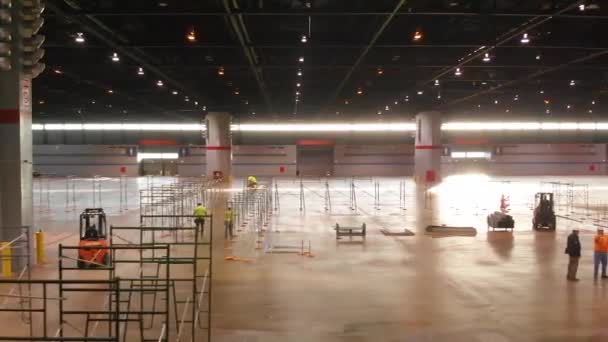 2020 Buenas Inyecciones Aéreas Hospital Emergencia Construido Mccormick Convention Center — Vídeo de stock