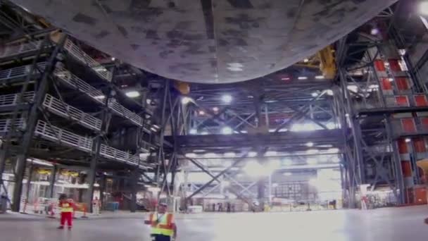 Space Shuttle Atlantis Transported Overland 2012 — Stock Video