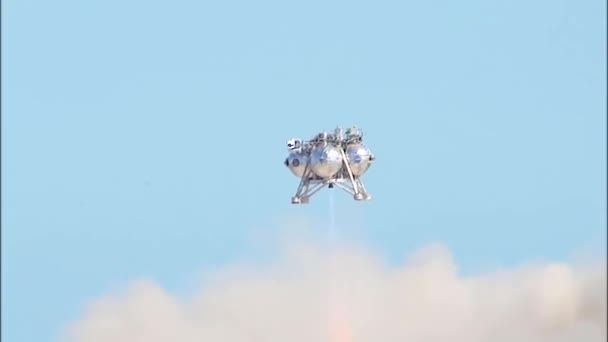 Uma Nave Espacial Futurista Chamada Morpheus Testada Pela Nasa — Vídeo de Stock