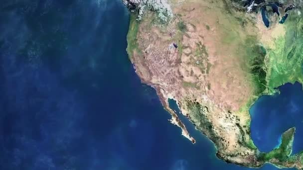 Uzaydan Hollywood Tabelasına Yakınlaş — Stok video