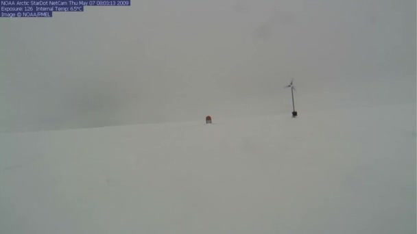 2010 Time Lapse Shots Noaa Accumulo Ghiaccio Neve Nell Artico — Video Stock