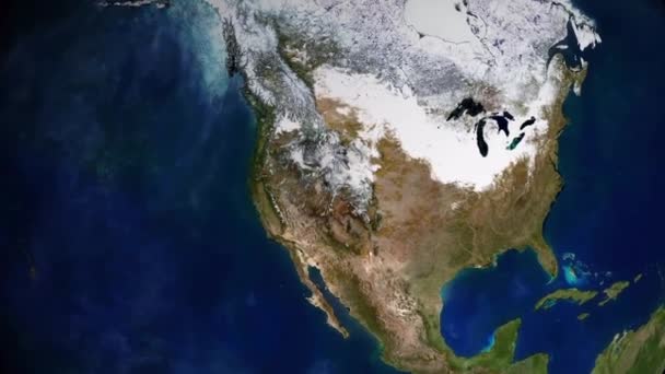 Uzaydan Utah Park Şehri Yakınlaş — Stok video
