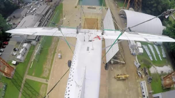 Nasa Badacze Crash Test Samolot Celu Poprawy Bezpieczeństwa — Wideo stockowe