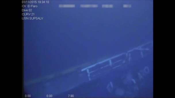 Images Sous Marines Épave Faro Qui Coulé Dans Les Caraïbes — Video