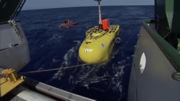 Noaa Usa Submarino Especial Para Descobrir Submarinos Japoneses Afundados Perto — Vídeo de Stock