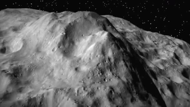 Imagerie Animée Par Nasa Mission Cérès Astéroïde Dans Espace Lointain — Video