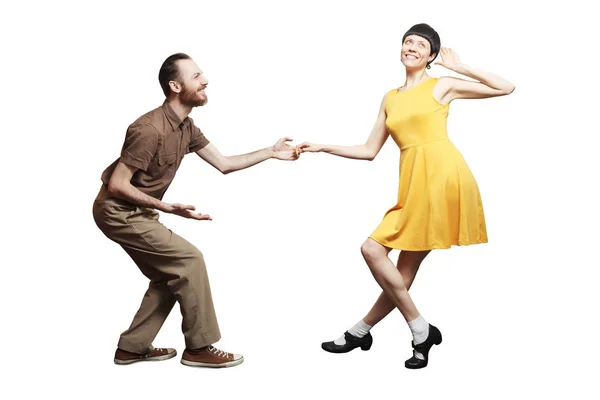 Rocknroll dance boogie woogie — Stock Photo, Image