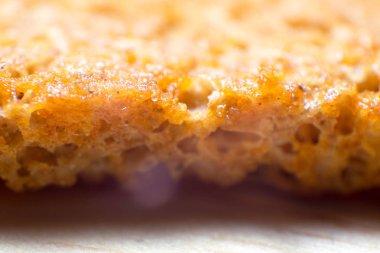 taze ekmek tost makro resim