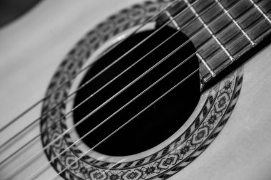 Gitar müzik enstrüman makro drammatic resim