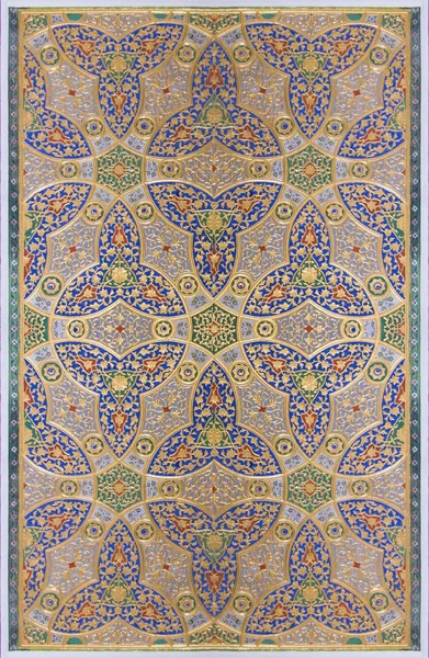 아랍어와 이슬람 스타일 모스크 모자이크와 기하학적 패턴 — 스톡 사진