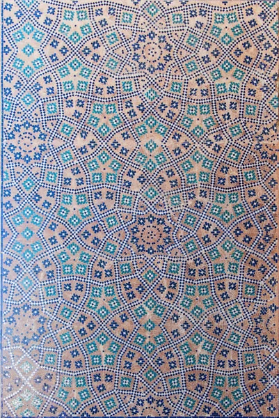 アラビア語やイスラム様式のモスクのモザイクと幾何学的なパターン ストック写真