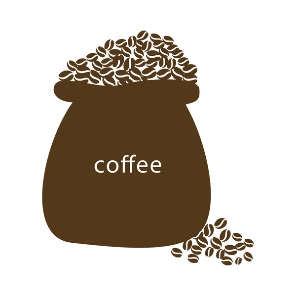 Ikona kávových zrn — Stockový vektor
