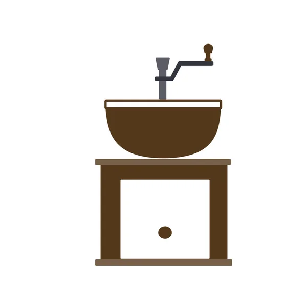 Cafea polizor icon — Vector de stoc