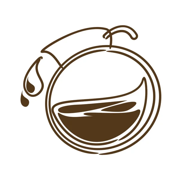 Kahve demliği simgesi — Stok Vektör