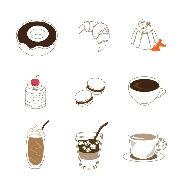 Αρτοποιείο καφέ εικονίδιο — Διανυσματικό Αρχείο