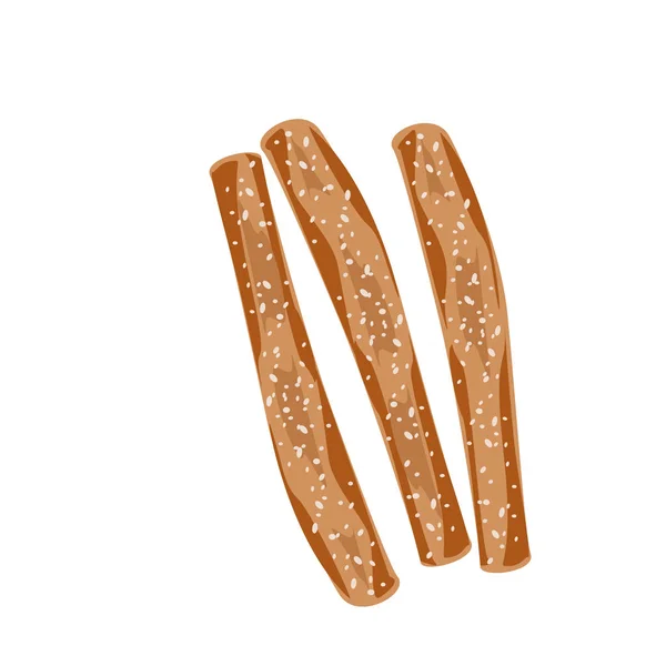 Bâton de bretzel Europe pain — Image vectorielle