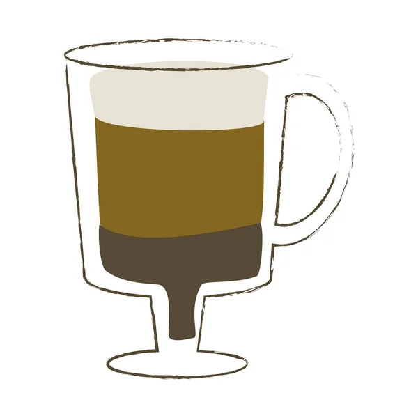 Szkło typu latte macchiato — Wektor stockowy