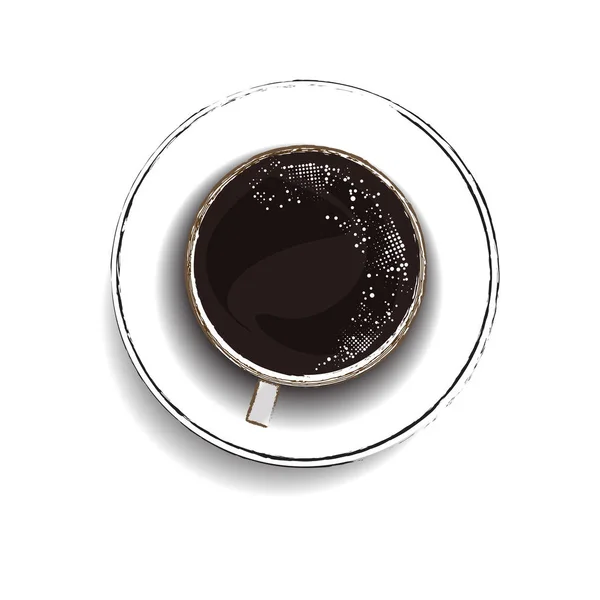 Heißer amerikanischer Kaffee — Stockvektor